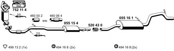 ERNST 050545 Exhaust System
